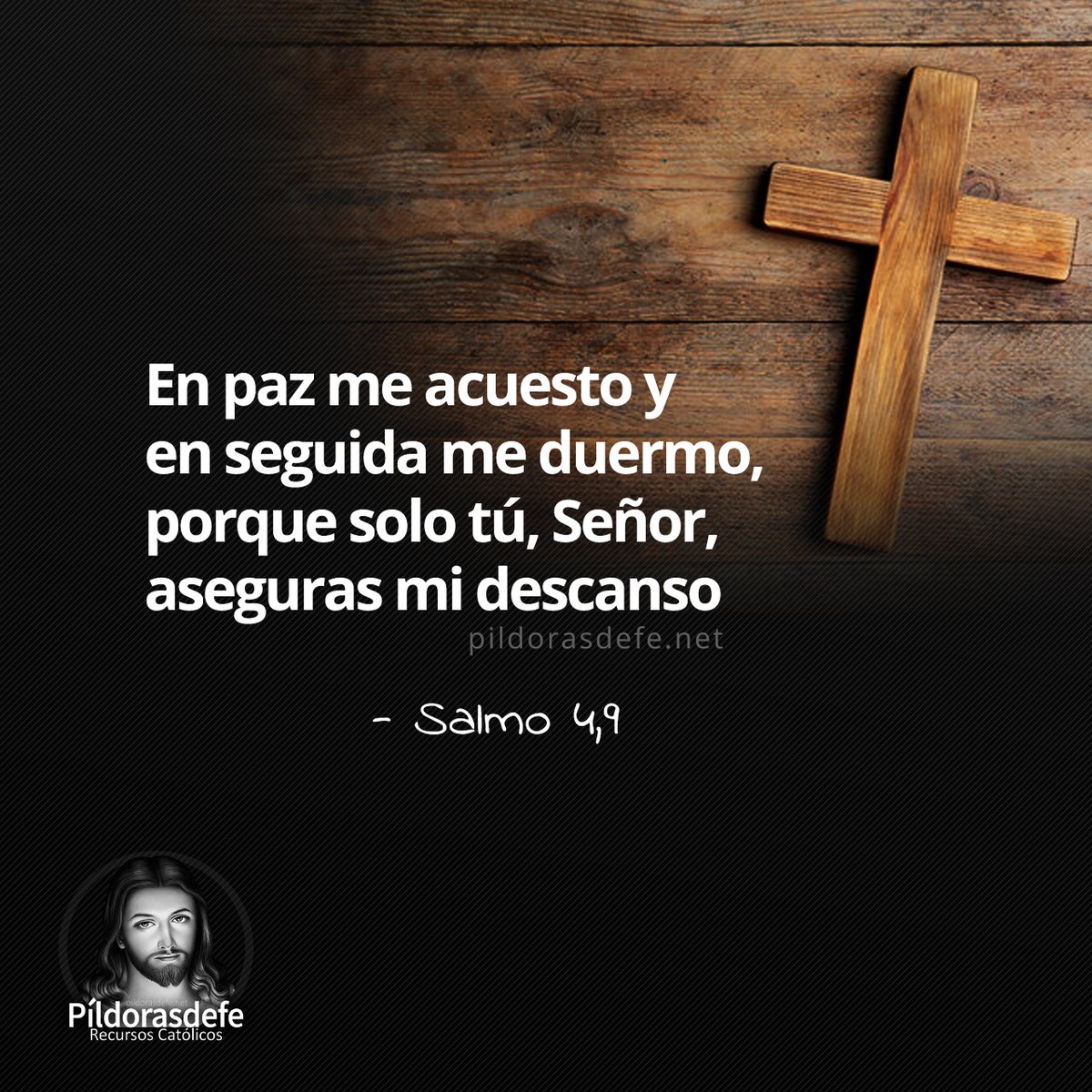 "Avanzarás con confianza, sin miedo a tropezarte. Si te acuestas, no temblarás, y una vez acostado, tu sueño será agradable. No temerás ningún sobresalto, ni a los malvados que llegan como una tormenta. Porque el Señor será tu seguridad y preservará tu pie de la trampa".