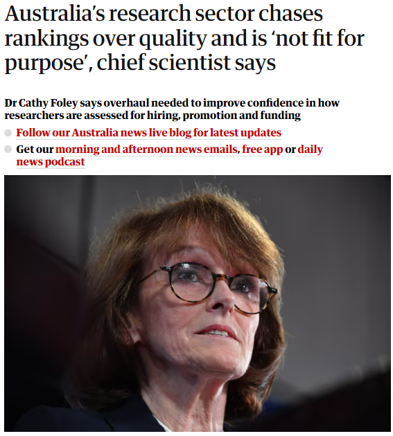 Who gets hired, promoted and funded? People with citations and grant funding.

It's a self-perpetuating status-quo that "make[s] it more difficult for women and other groups to flourish in research careers” says <a href="/DrCathyFoley/">Cathy Foley</a>.