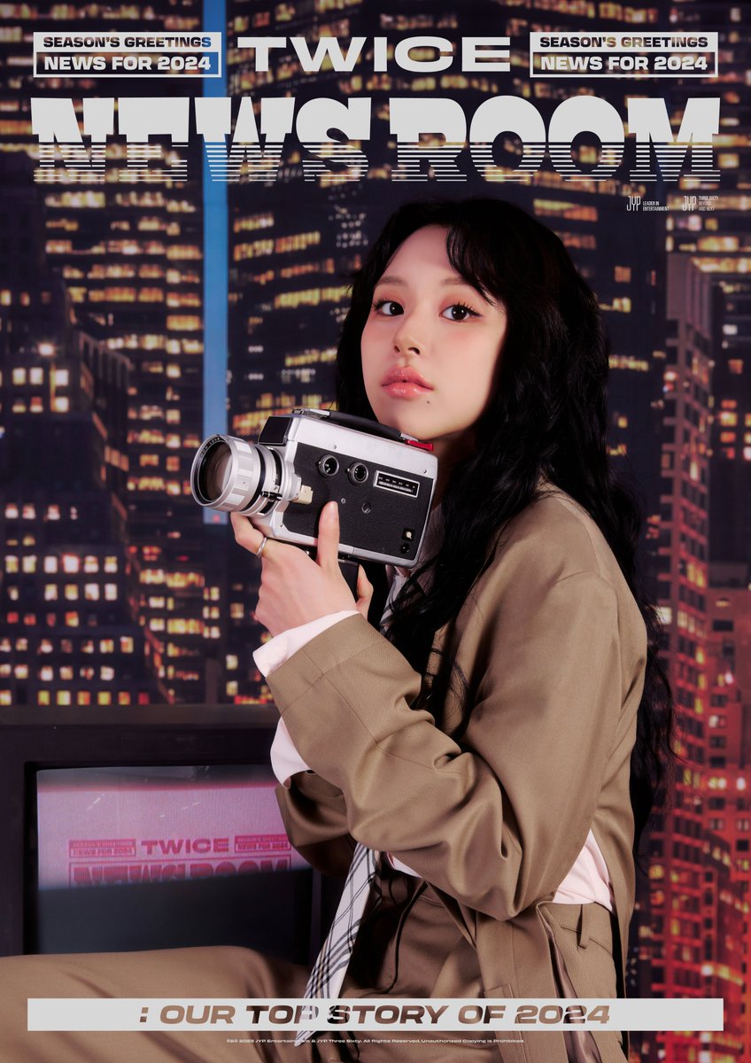 TWICE SEASON’S GREETINGS 2024 TWICE NEWS ROOM : Our Top Story of 2024🎥 #CHAEYOUNG #채영 PRE-ORDER│2023.11.07 TUE - 2023.11.15 WED (KST) #TWICE #트와이스 #TWICE_NEWS_ROOM #2024SEASONSGREETINGS