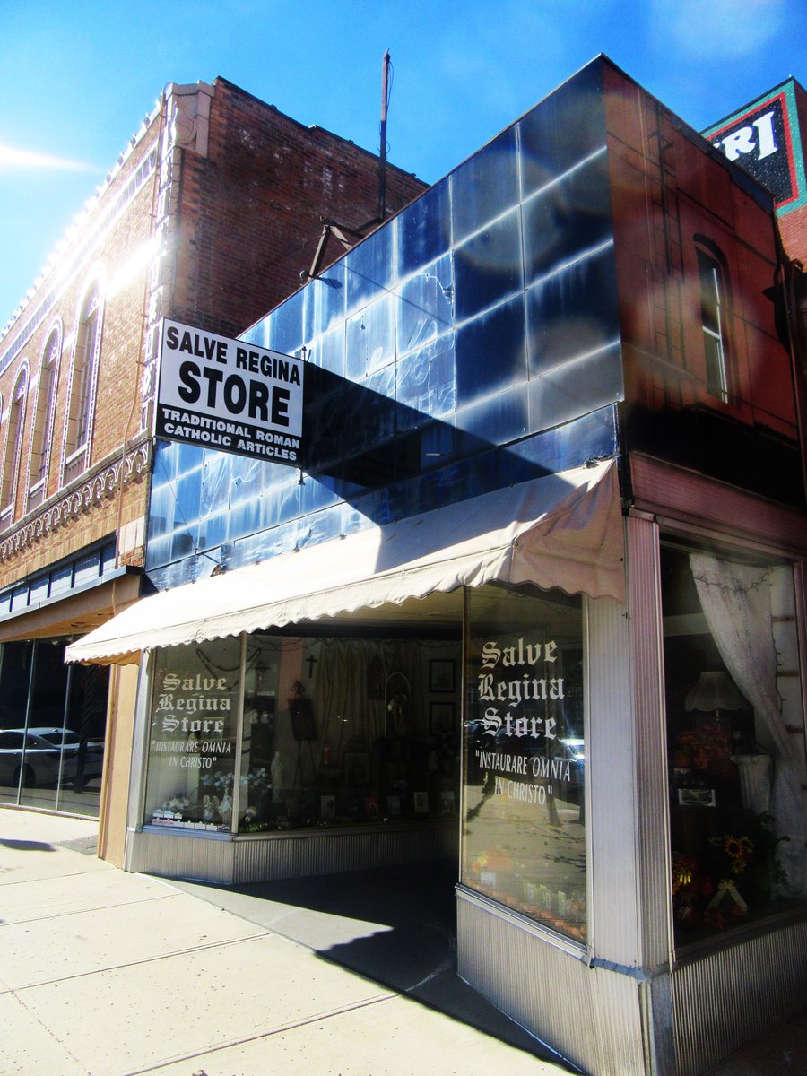 If you are ever in #StJoseph, #Missouri (#PonyExpress, #JesseJames, and many other historic sites), go downtown and stop at this lovely bookstore which has a nice selection of books, cards, rosaries, and more.  #CatholicTwitter #books #Catholic #TLM