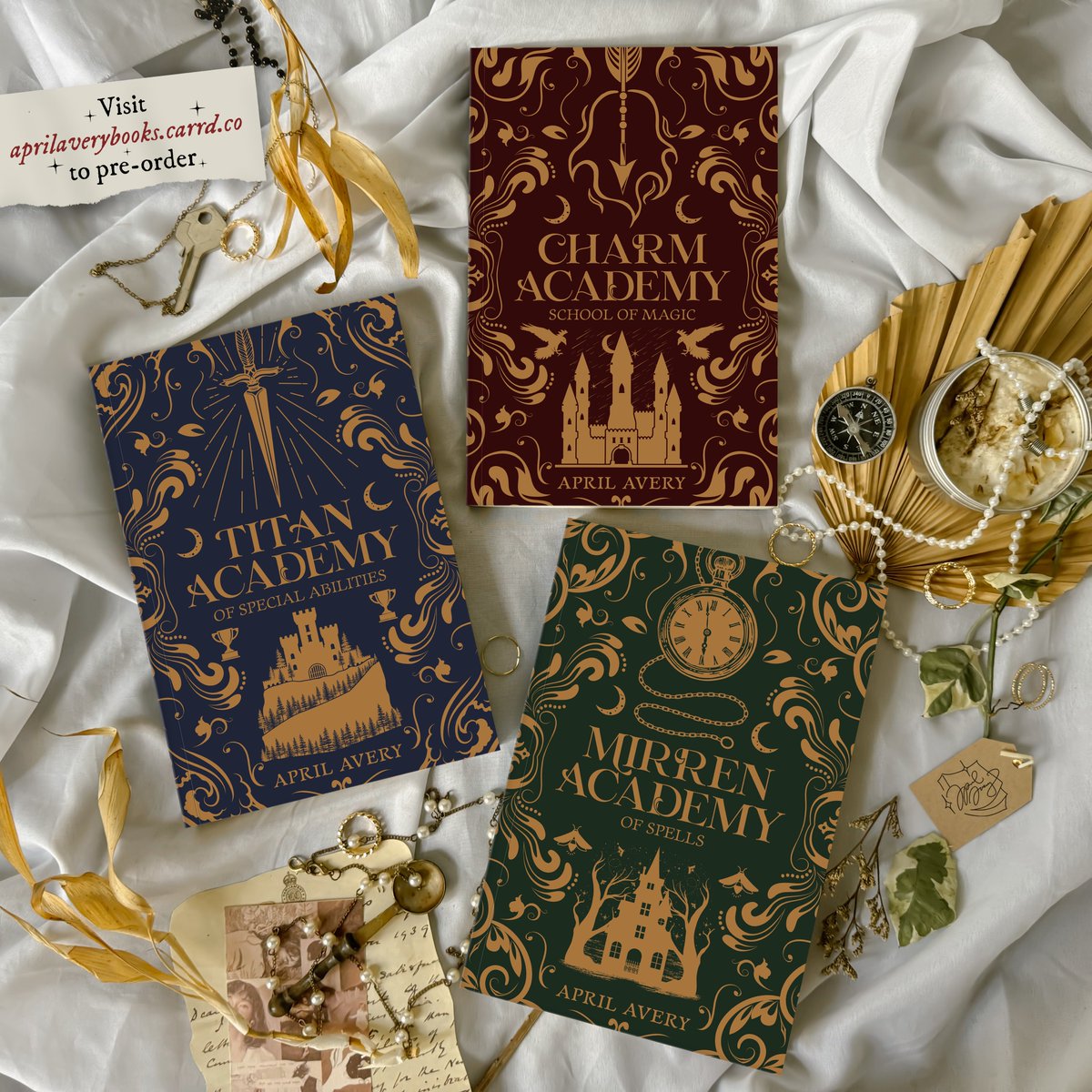 breatheapril's tweet photo. A decade of academy stories. A decade of magic! ✨

The fantasy stories we grew up with are finally here as self published books!

Please read carefully the details and instructions before placing your order. The form will open at 12noon! #MagicIsHere

🔗 https://t.co/fto4uMWD9X https://t.co/yWRVURrB20