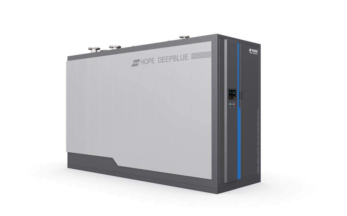 Alicia9961206's tweet photo. #HopeDeepblue released the new product - Fully Premixed Extra Low NOx Vacuum Water Heater, which is a product developed with a tremendous amount of independent patented technologies, aimed at environmental protection, energy consumption reduction, efficiency improving. https://t.co/sTbSfTIjWw