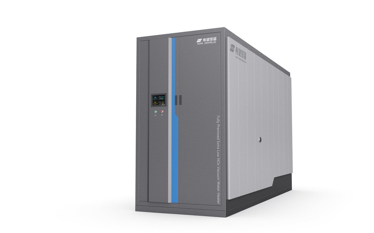 Alicia9961206's tweet photo. #HopeDeepblue released the new product - Fully Premixed Extra Low NOx Vacuum Water Heater, which is a product developed with a tremendous amount of independent patented technologies, aimed at environmental protection, energy consumption reduction, efficiency improving. https://t.co/sTbSfTIjWw