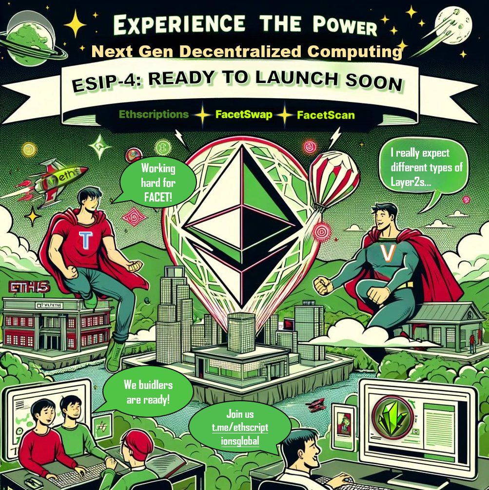 AmyWang2010's tweet photo. Today's AI comic page for ETHS community showcases the hardworking founders we have! GitHub's updates are happening every day. Have you all submitted your Odyssey 1 test results yet? This is a final reminder~~🤓🤓🤓 #eths #Ethscriptions @eths_X https://t.co/zQ9oOZ7tbp
