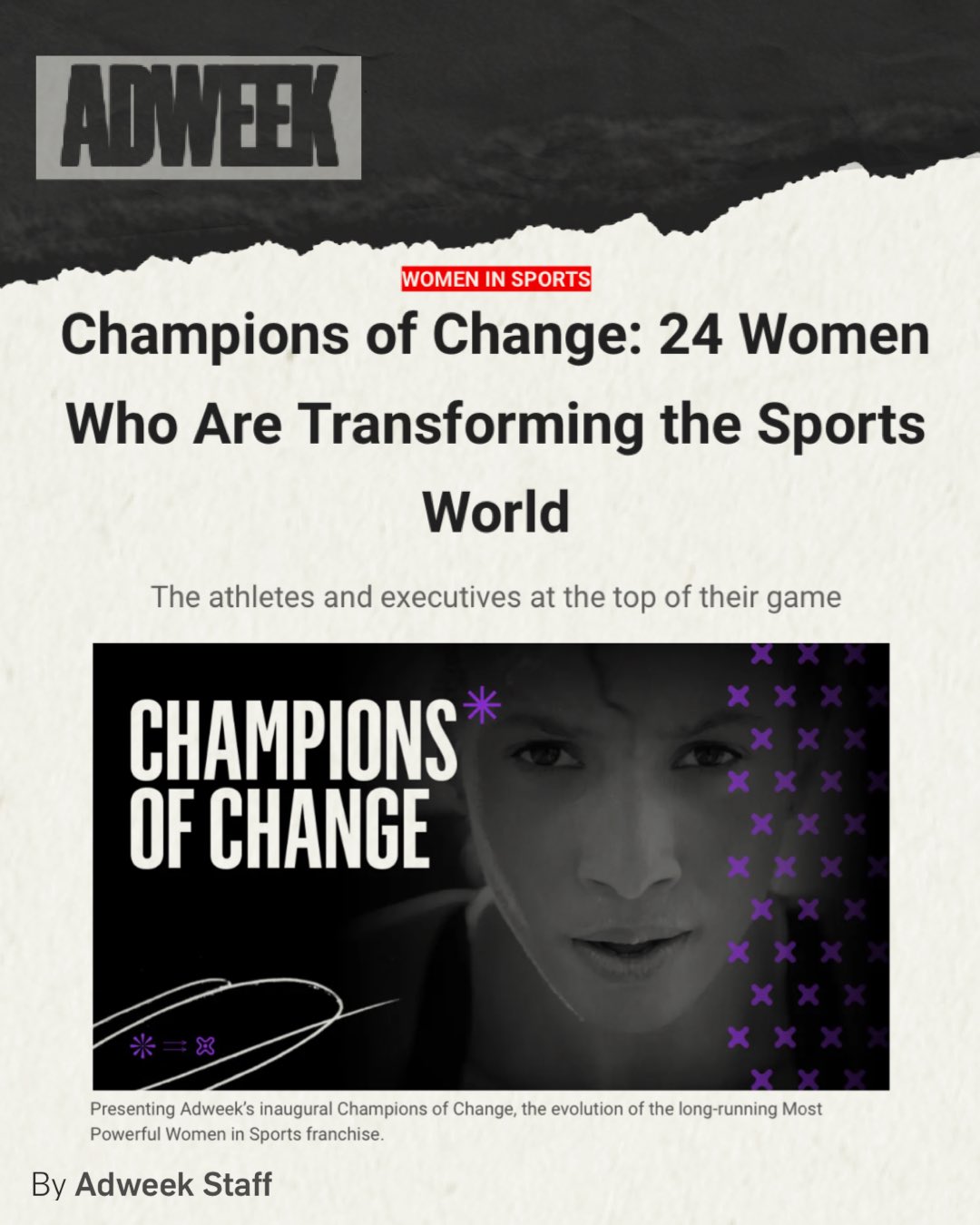 Adweek's Most Powerful Women in Sports 2020