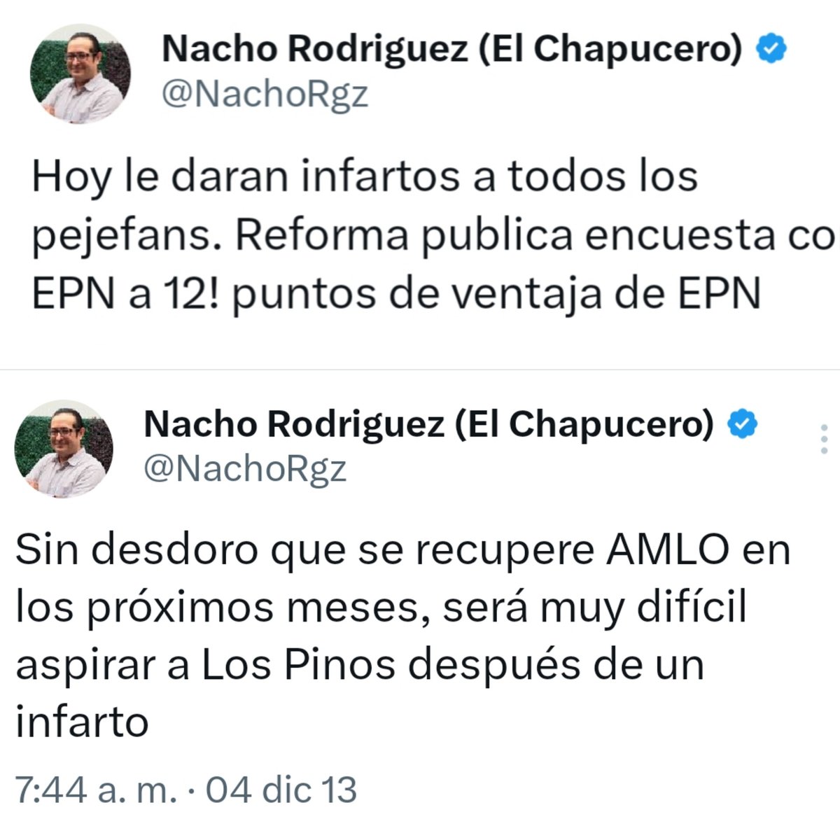 Ya ven porque hay q tener cuidado con personajes como @NachoRgz y #Panpechaneando ...

Porque solo se ponen al mejor postor a Nacho le da igual andar con PRI o PRD, lo mismo Panpe...

Mientras haya dinero ellos estarán de 🐕