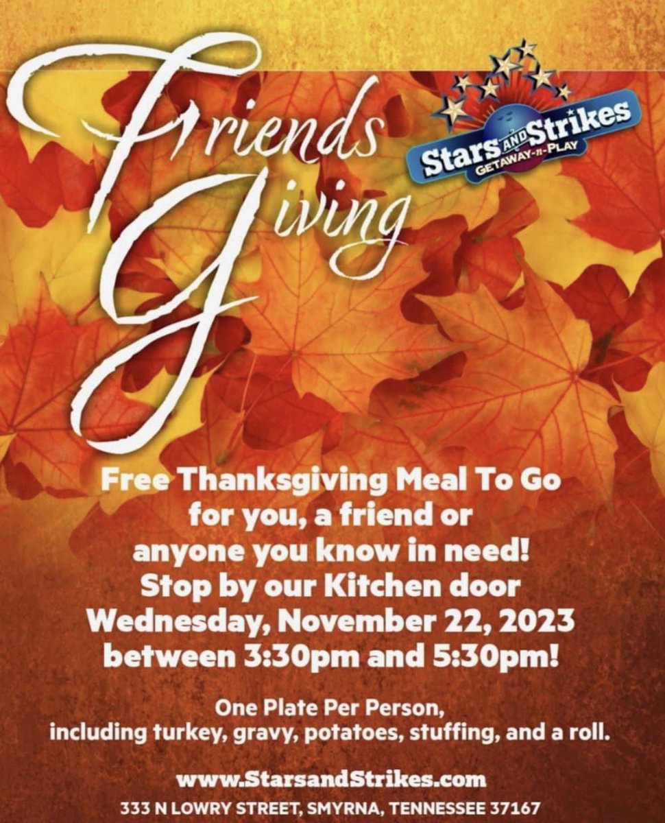 Students and families, check this out if interested! Thank you Stars and Strikes!