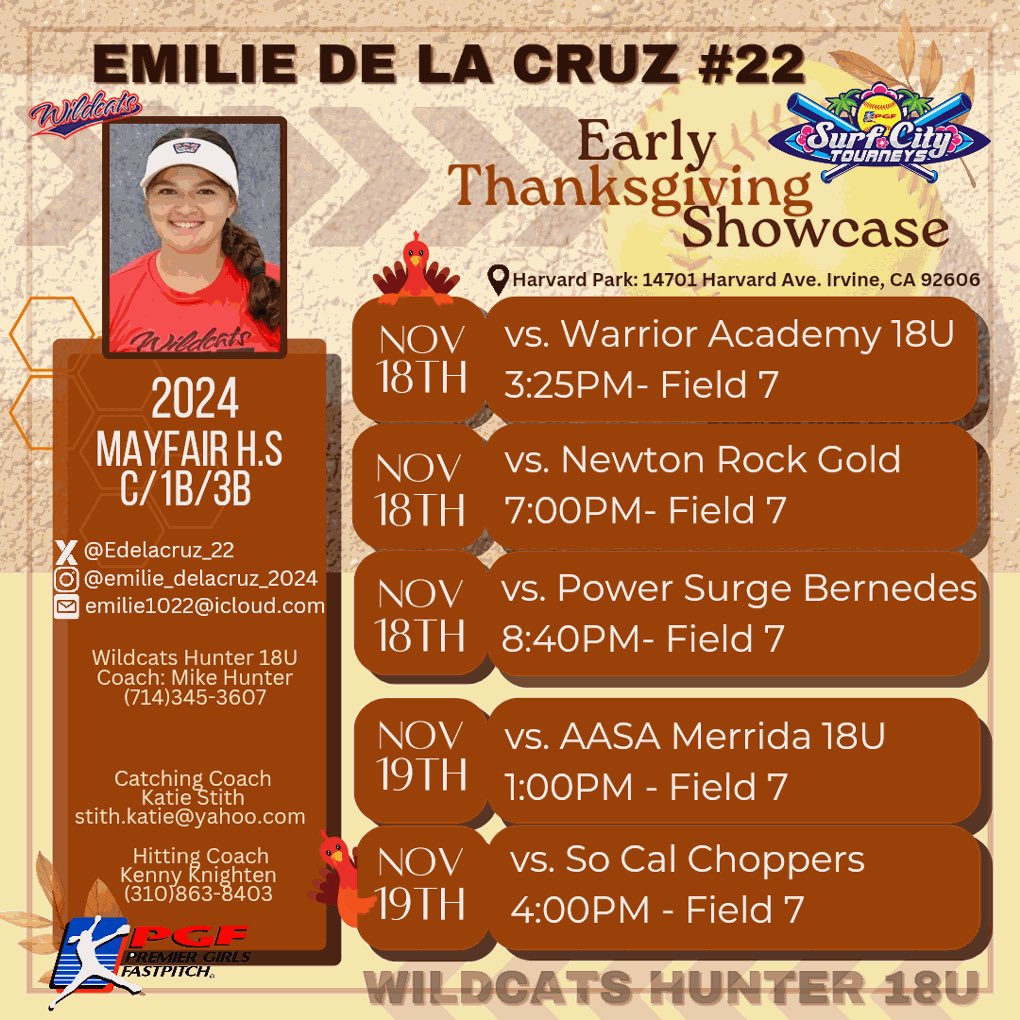 Edelacruz_22's tweet photo. Early Thanksgiving Showcase in Irvine this weekend. Come out and watch me and my team ball out🥎☄️🔥 @UIWSoftball @VU_Soft @CSUSB_Softball @dwusoftball  @NUPurpleEagles @SIUESB @cuisoftball @APUCougars @CSUDHsoftball @CoachDowns42 @lmulionsSB https://t.co/WRAYO5wLwA