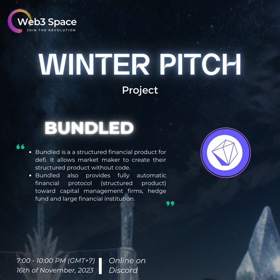 Web3SpaceNW's tweet photo. @Bundledfinance https://t.co/CMXtel89qQ