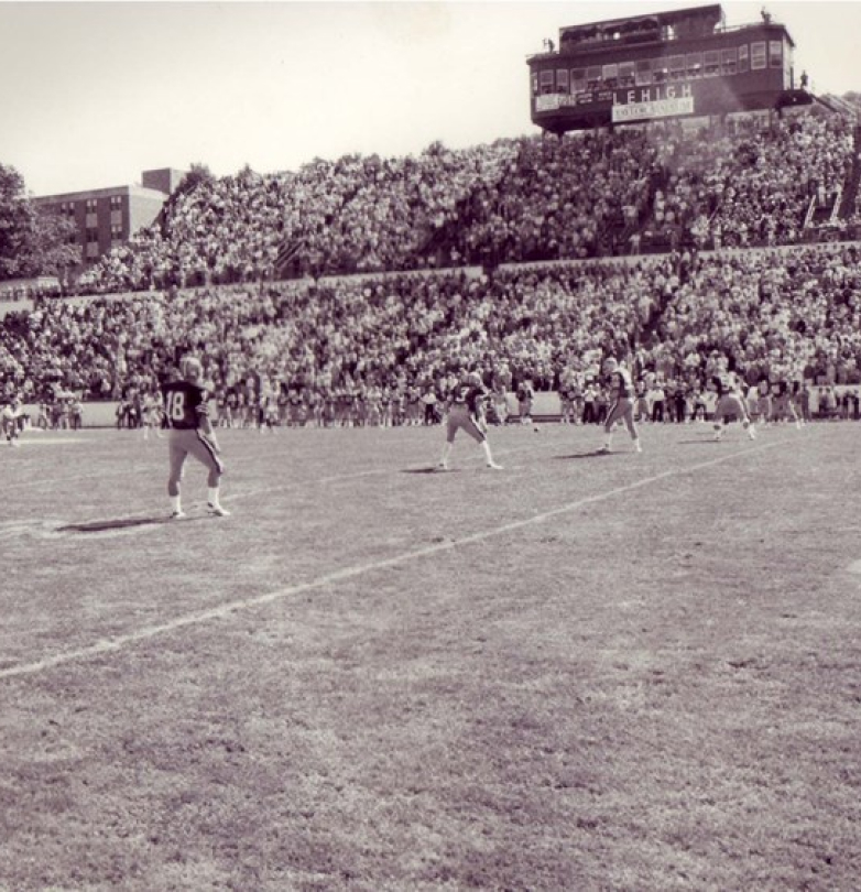 The final game at Taylor Stadium was the 123rd meeting of The Rivalry against Lafayette on November 21, 1987. Lehigh defeated the Leopards 17-10 on a frigid day when the temperature was in the mid-20s and the wind chill factor was between minus-10 and minus-20 degrees.