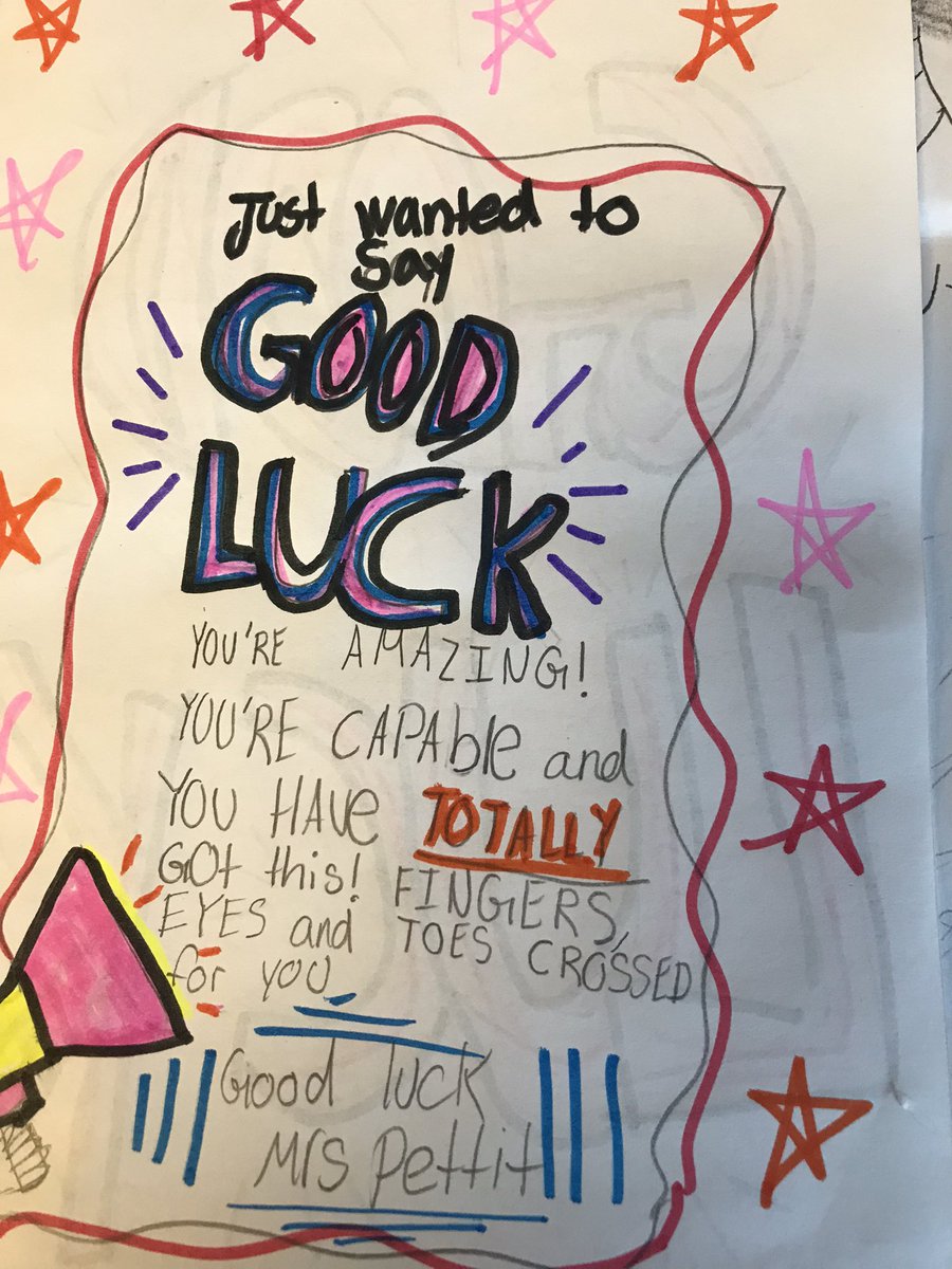udlsolutions's tweet image. Came in this morning to a desk full of good wishes about an important presentation I have this Friday. I have the best coteacher and class of students! I love how our mindful lessons came through in their advice to me❤️ I feel loved. @MolloyEdD #DissertationProposal #Bringit
