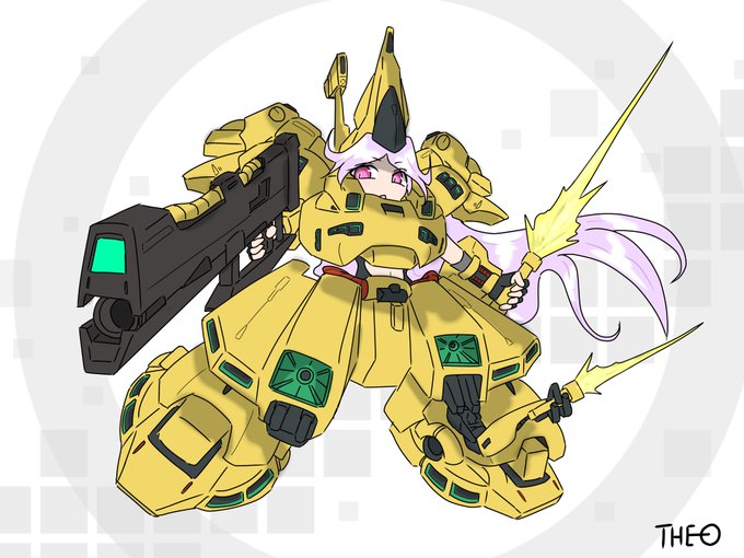 「holding weapon mecha musume」 illustration images(Latest)