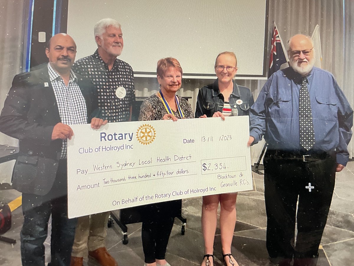 Sandra Turner (@sandraturner49) on Twitter photo Proud of <a href="/212Alison/">Alison Brown</a> RadTherapist extraordinaire - goes extra mile for patients. Here accepting cheque from Holroyd Rotary for water bottles to help men w prostate cancer having #radiationtherapy
@ASMIRTorg <a href="/TargetingCancer/">Targeting Cancer</a><a href="/WestSydHealth/">Western Sydney Health</a> Proud of <a href="/212Alison/">Alison Brown</a> RadTherapist extraordinaire - goes extra mile for patients. Here accepting cheque from Holroyd Rotary for water bottles to help men w prostate cancer having #radiationtherapy
@ASMIRTorg <a href="/TargetingCancer/">Targeting Cancer</a><a href="/WestSydHealth/">Western Sydney Health</a> 