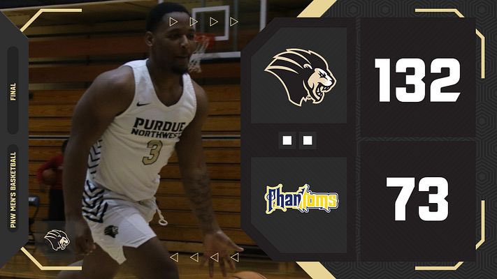 PRIDE RECORD WIN!!!🏀💪🏻
The <a href="/PNWBasketball/">Purdue Northwest Men’s Basketball</a> team set a new single-game record with most points in a game with a 132-73 win over East-West!
Dalton Gayman led the Pride with 28 points!
#RoarPride 🦁