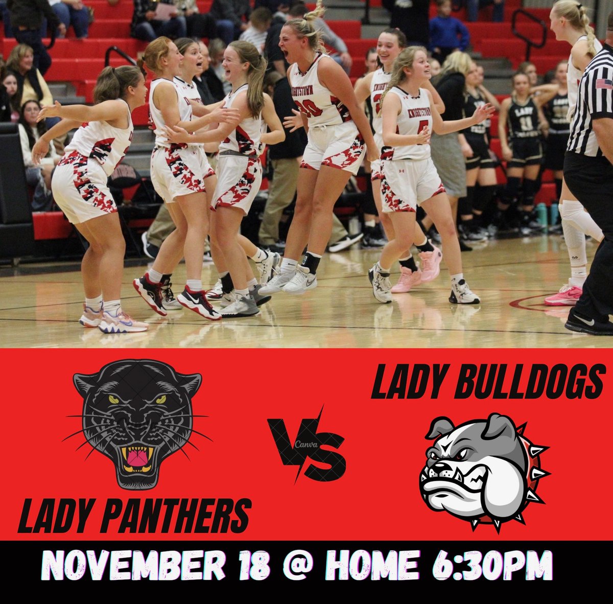 KHSLadyPanthers's tweet photo. Conference Game !!! https://t.co/AX5Md19blD