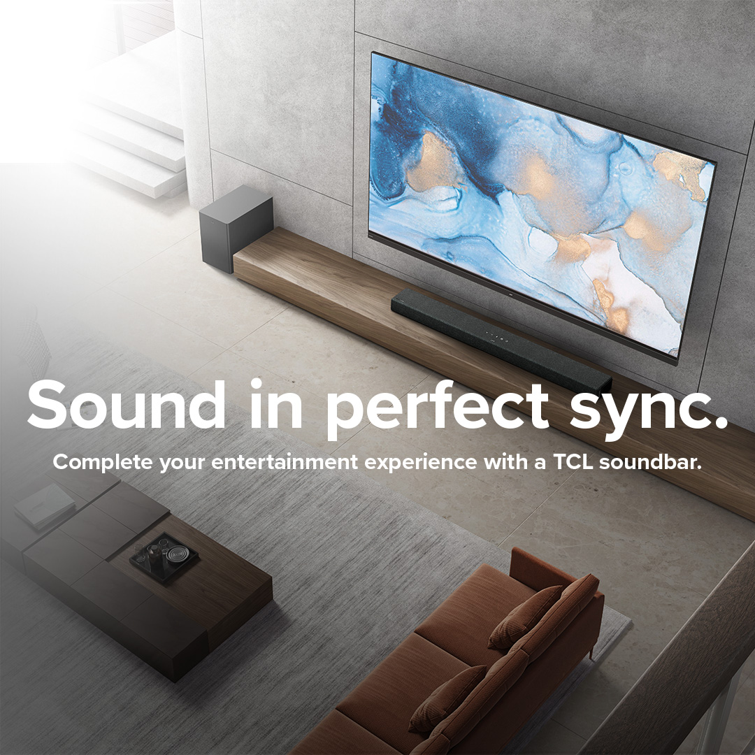 AUTCL's tweet image. Experience the magic of seamless sound and stunning visuals in perfect sync. Elevate your home theater game with a TCL soundbar and complete your entertainment experience. 

Explore the range 👉 loom.ly/jPi5TLU

#TCLTV #TCLSoundbar #PerfectlySyncedEntertainment