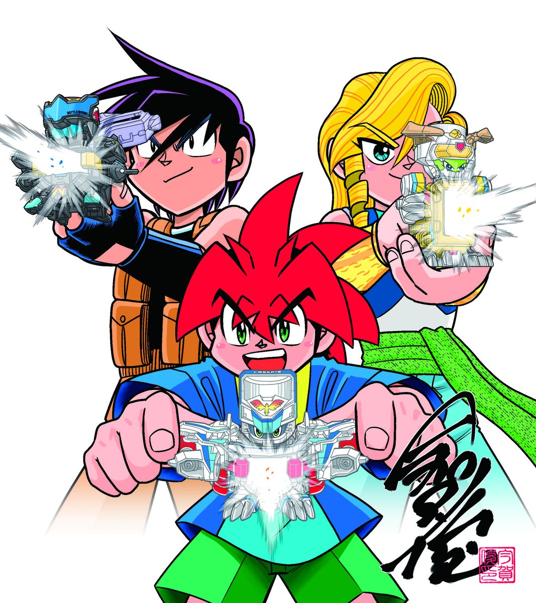 ボトルマン 新商品情報／ 玉悟、丸馬、サラーの愛機がクリアの3体