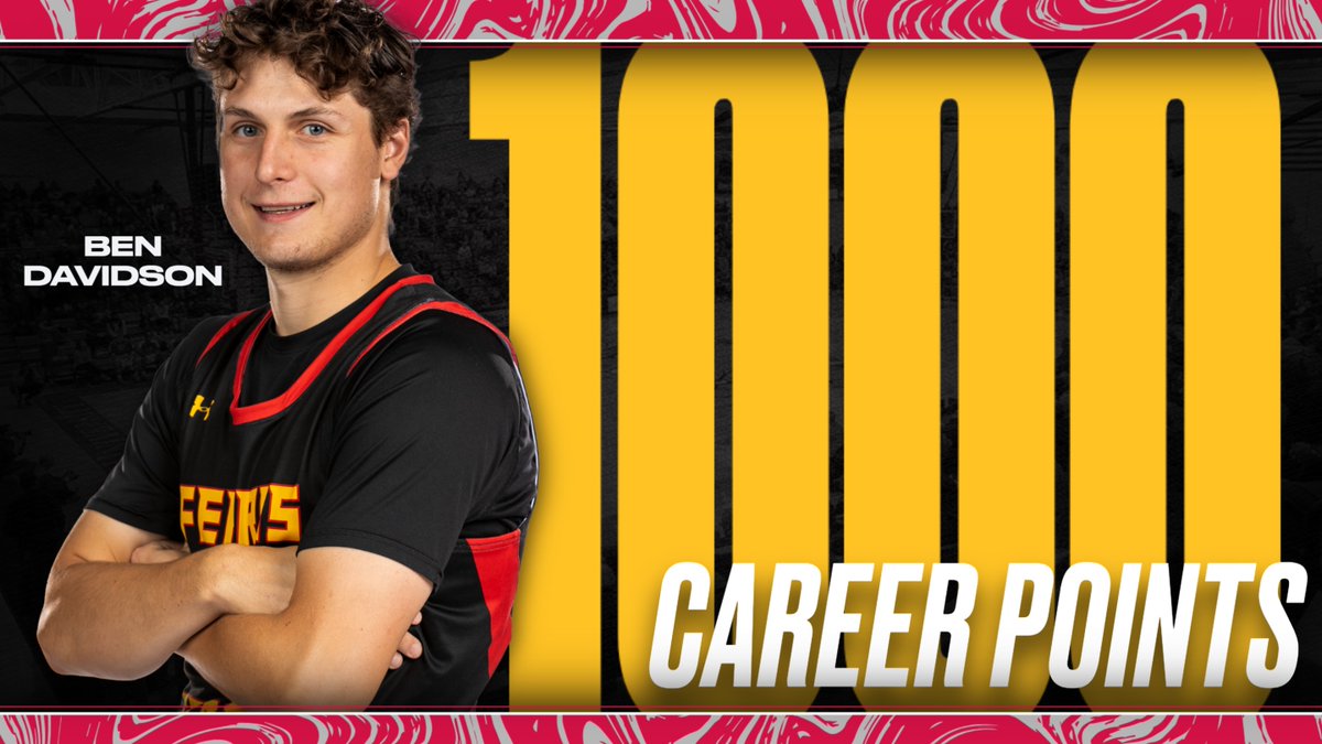 Congrats to Bulldog men's basketball senior Ben Davidson on notching his 1,000th career point as a 'Dawg this past weekend! @FerrisMBBALL