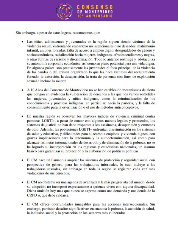 MargenSomos's tweet photo. Declaración de la Sociedad Civil en Reunión Regional sobre Población y Desarrollo de América Latina y el Caribe 2023, instancia multinacional que contó participación e incidencia de @RedTraSex 🦋 https://t.co/AscrKApjrF vía @cepal_onu cc: @RedTraSex 🌻 Santiago, 14 noviembre 2023 https://t.co/nx6khJ4BXD
