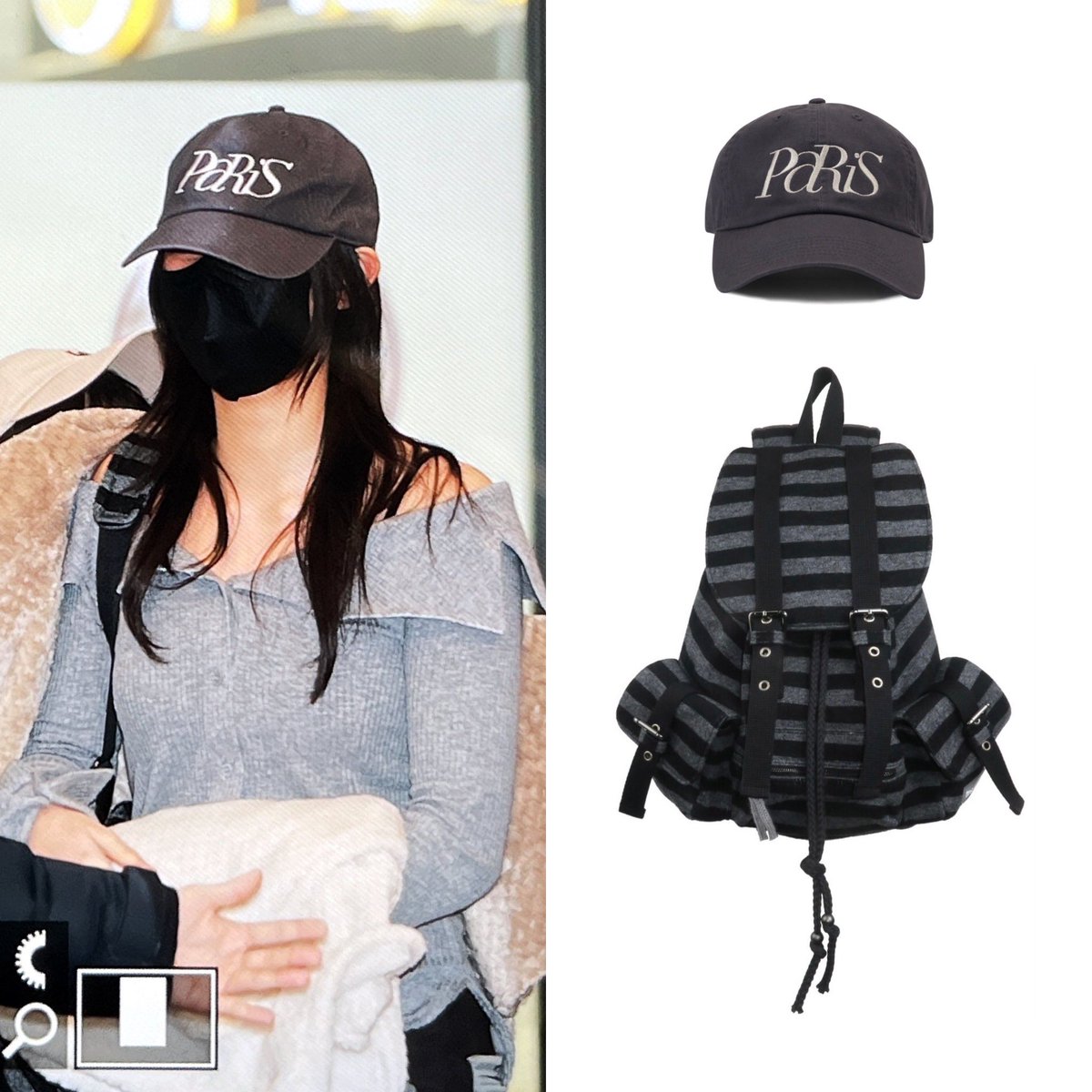 231111 Incheon Airport Nice Weather Apparel Paris Cap ₩49,000