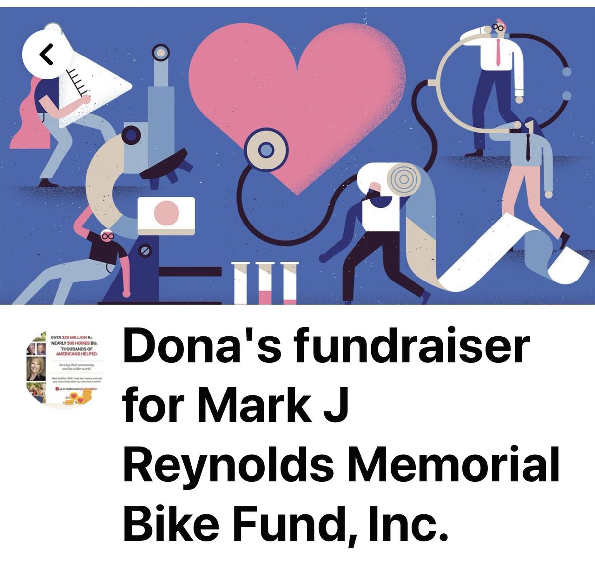 Want to join us in supporting a good cause? The Mark J Reynolds Memorial Bike Fund, Inc. and your contribution will make an impact, whether you donate $5 or $500. Every little bit helps. Thank you for your support.