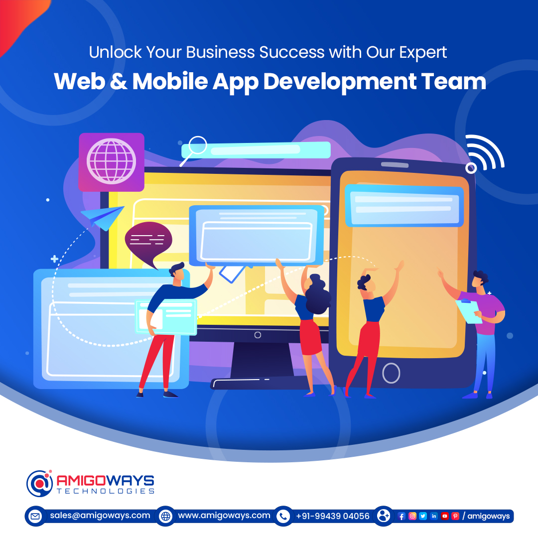 amigoways's tweet image. Looking to elevate your digital presence and conquer the market? Look no further! We&apos;ve got a team of tech-savvy experts ready to turn your ideas into stunning web and mobile apps.💻📱👉 amigoways.com/services

#amigoways #letconnect #iosappdevelopmentcompany #webdevelopment
