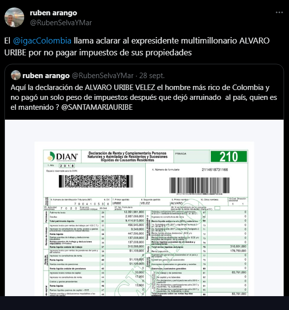 JuanCabaIlero's tweet photo. Y todavía tienen la cara de decir que a los colombianos los está matando la pereza...
Asco de gente.
#SolidaridadCon #Rigo #DebatePresidencial2023 Ramiro Meneses milei massa rusia putin ufo temblor sismo bancolombia #felizmiercoles
https://t.co/bn3kmRqI3f
https://t.co/B0B9CshvXU https://t.co/xGTaMuD6t6