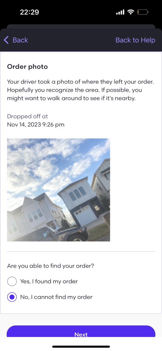 When <a href="/Grubhub/">Grubhub</a>/<a href="/Grubhub_Care/">Grubhub Care</a> won’t refund your order when the photo provided is 
A) a house you’ve never seen before
B) taken in broad daylight when your order was “delivered” at 9:26 pm

Absolute crooks