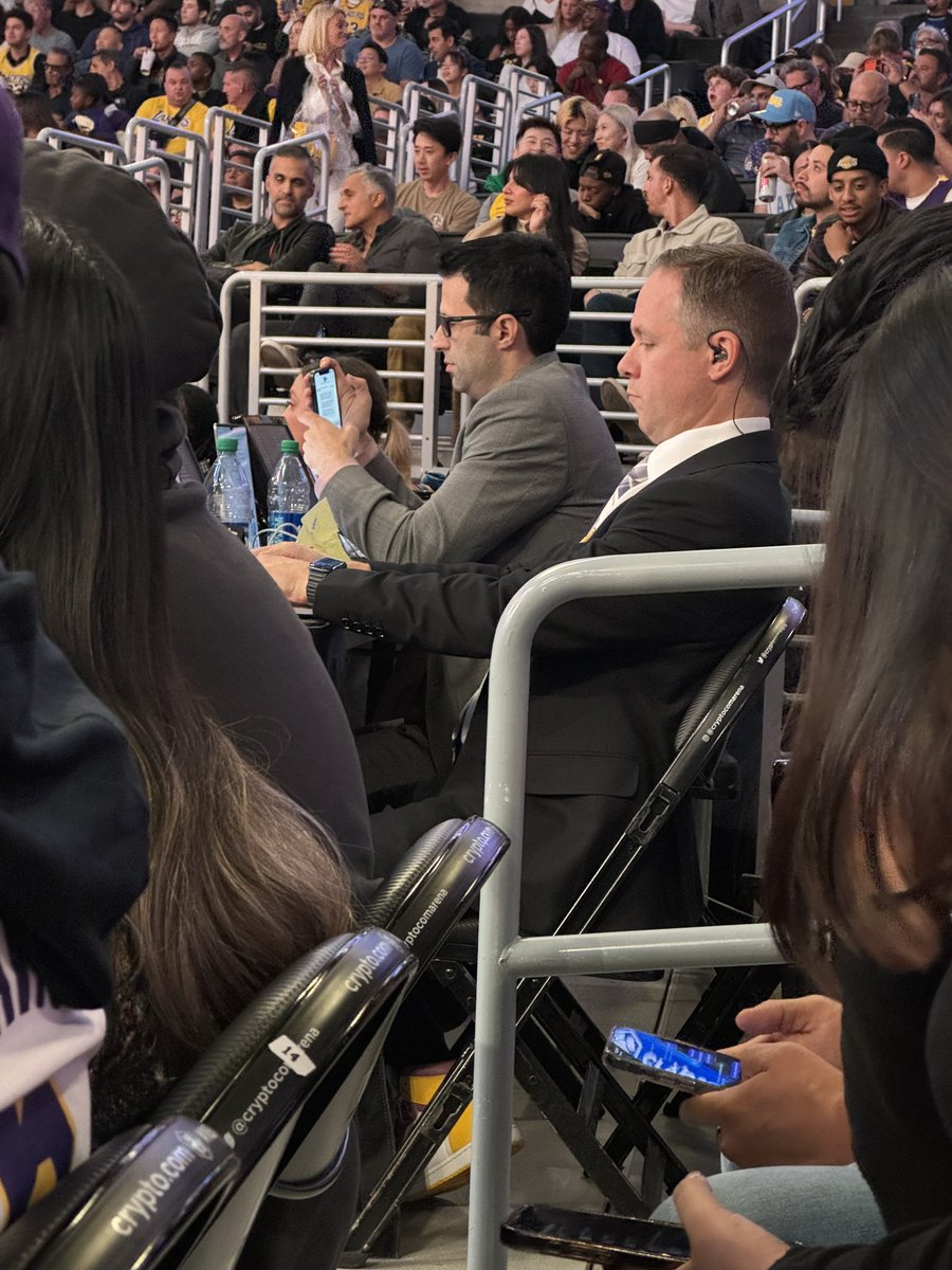 Love seeing the legend <a href="/LakersReporter/">Mike Trudell</a>  

Let’s go Lakers 🌊🌊🌊