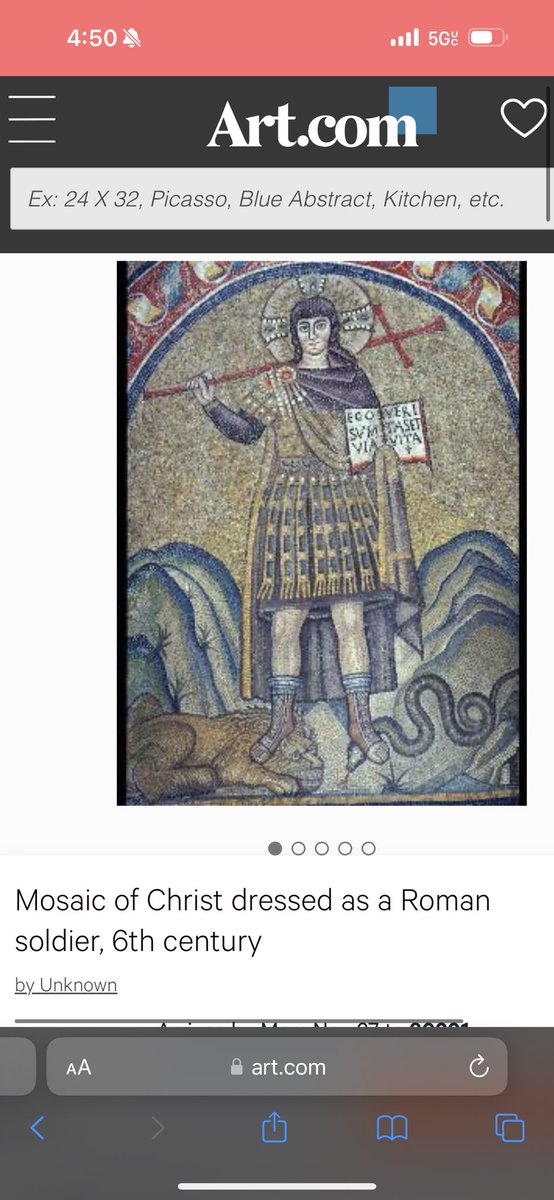 @PrayRosaryDaily @Lucas_Gage_ Christ as a Roman Soldier mosaic