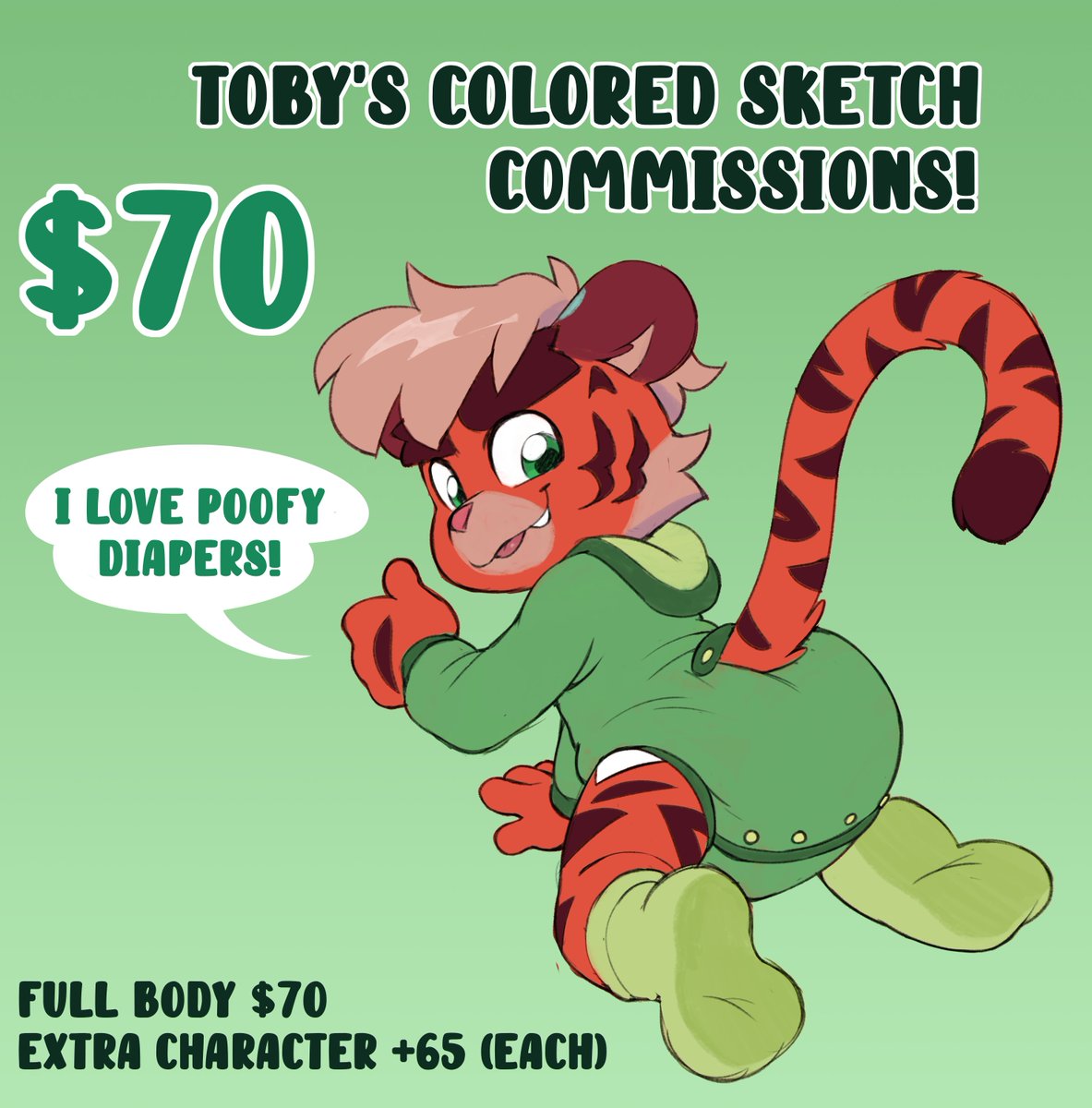 TobyTigerino's tweet photo. Hello! I am opening Comms again for sketches. Please fill the form if you are interested: 
https://t.co/8KaHuE7gaO https://t.co/9oA3Mq3iJV