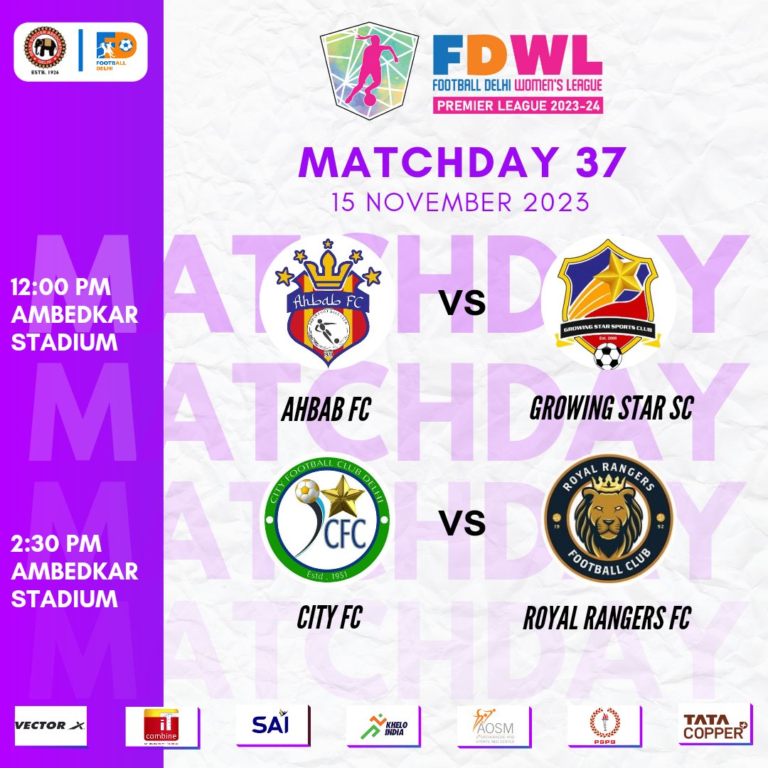 FootballDelhi's tweet photo. ๐ฃ๐ถ๐๐ฐ๐ต-๐ฃ๐ฒ๐ฟ๐ณ๐ฒ๐ฐ๐ ๐๐ฎ๐ฟ๐ฒ๐๐ฒ๐น๐น ๐ผ๐ณ ๐๐ต๐ฒ ๐น๐ฒ๐ฎ๐ด๐๐ฒ โฝโค๏ธ
The last matchday of the ๐
๐ ๐๐๐๐๐'๐ ๐๐๐๐๐๐๐ ๐๐๐๐๐๐ 2023-24 ๐
๐ Ahbab FC ๐ Growing Star SC | 12:00 PM
๐ City FC ๐ Royal Rangers FC | 2:30 PM
#FootballDelhi #FDWPL #IndianFootball https://t.co/K5WrVcasU2