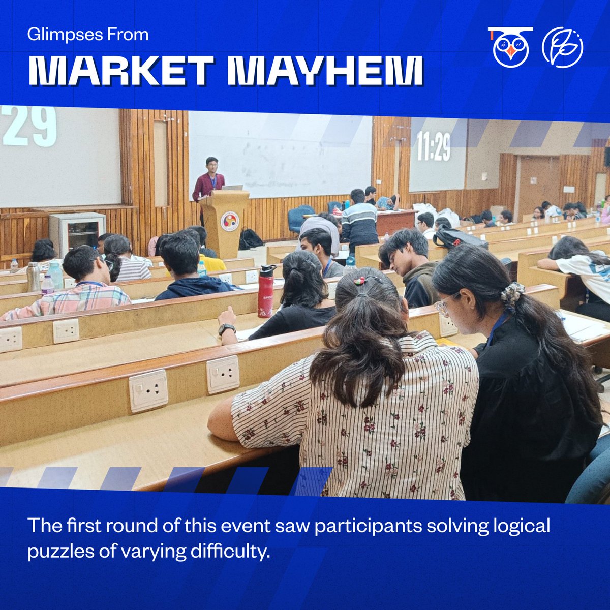 TheTechnothlon's tweet image. 📈Market Mayhem Unleashed!📉 
🌟 Get a sneak peek into the chaos, strategy, and fun that defined this unforgettable event during Mains at  IIT Guwahati.
#Technothlon #Techniche #technothlon23 #techno #market #mayhem