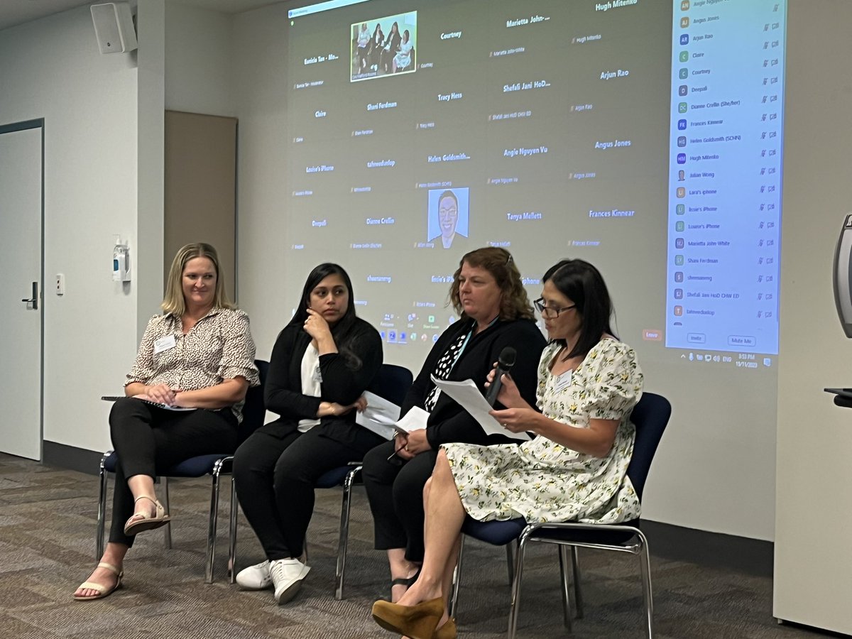 PREDICT_network's tweet image. Fantastic panel session with experienced @PREDICT_network research nurses telling us all the secrets to study enrolment in the ED!

Lots of “pearls” Darwin, Auckland, Perth and Adelaide… 

Great chairing by @LibbyHaskell