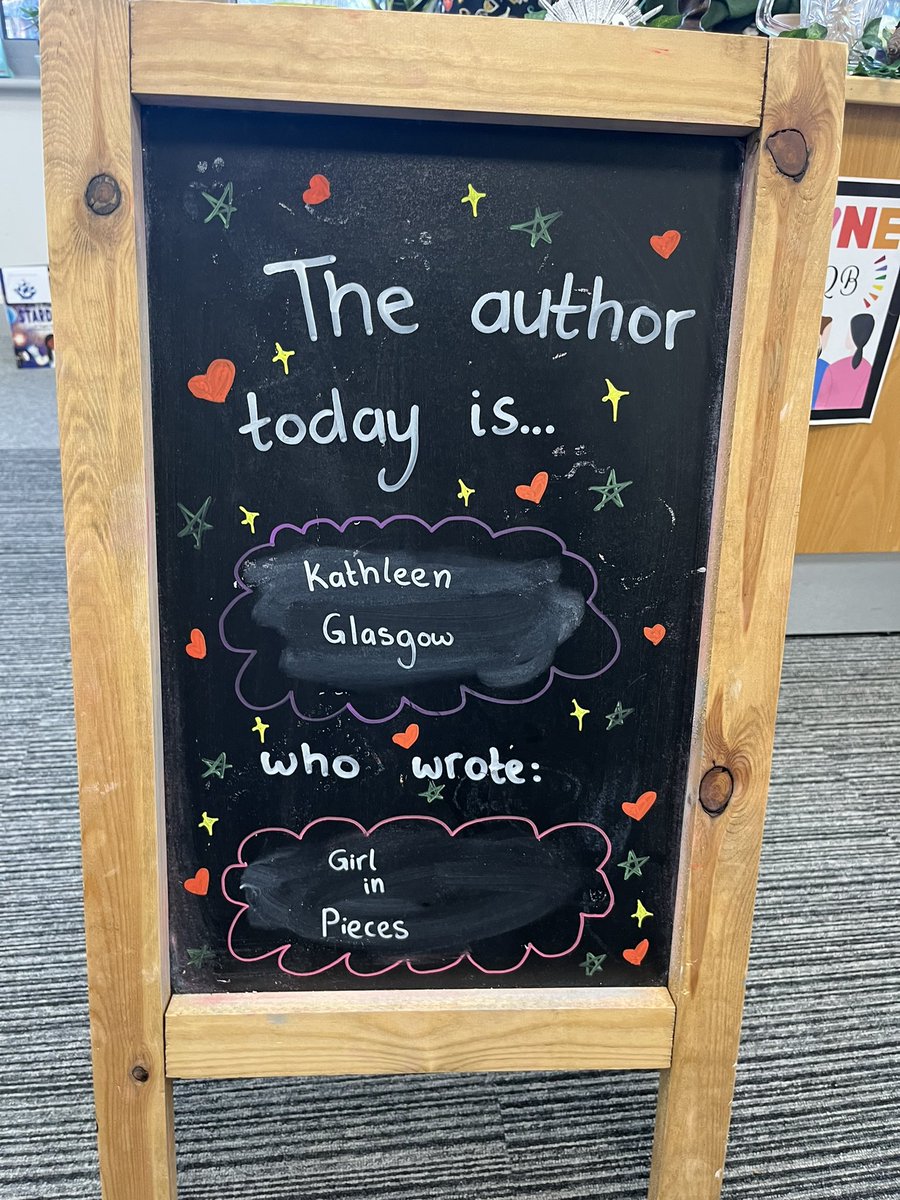 As if TikTok star, best-selling author and all round superhero Kathleen Glasgow is at QB today!! 🤩🥳😍 We are SO excited. Thank you for making this happen @BraveWren #qbreads #kathleenglasgow #girlinpieces #schoollibrary #authortalk