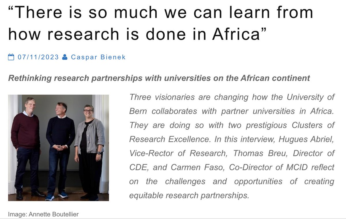 MCID Bern (@mcidbern) on Twitter photo Read more about the #MCIDBern and <a href="/unibe/">p webber</a>'s new and ongoing research partnerships with universities on the African continent (#AfricaEuropeCoRE) in this @uniofbern blog interview with <a href="/SwissIonChannel/">Hugues Abriel @SwissIonChannel@fediscience.org</a>, @LabFaso and <a href="/ThomasBreu/">Thomas Breu</a>: internationalblog.unibe.ch/?p=1086
<a href="/ARUA_News/">ARUA</a> <a href="/guildeu/">The Guild</a> Read more about the #MCIDBern and <a href="/unibe/">p webber</a>'s new and ongoing research partnerships with universities on the African continent (#AfricaEuropeCoRE) in this @uniofbern blog interview with <a href="/SwissIonChannel/">Hugues Abriel @SwissIonChannel@fediscience.org</a>, @LabFaso and <a href="/ThomasBreu/">Thomas Breu</a>: internationalblog.unibe.ch/?p=1086
<a href="/ARUA_News/">ARUA</a> <a href="/guildeu/">The Guild</a>