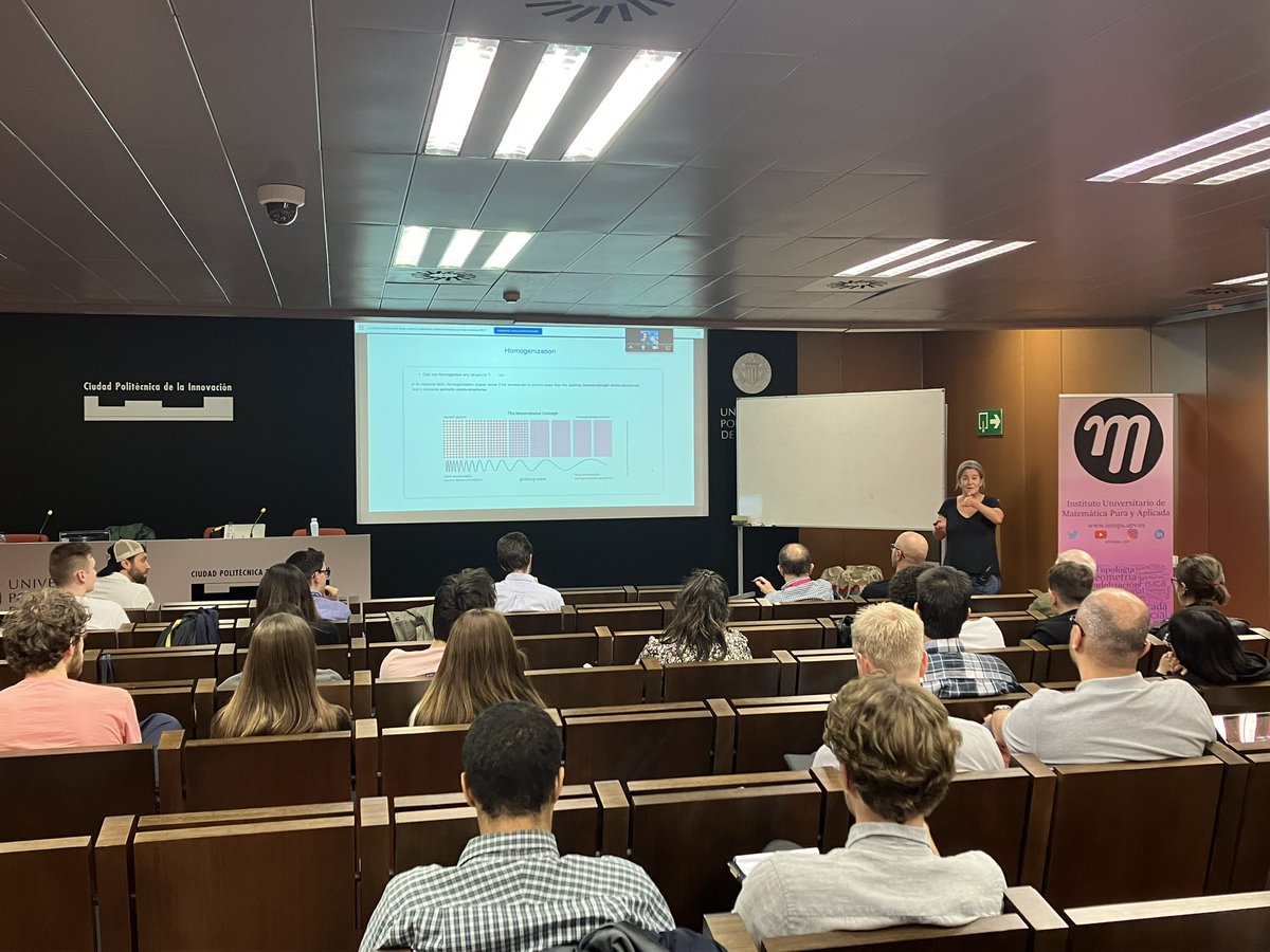 The last lecture of this morning is given by Agnès Maurel on the asymptotic homogenisation theory!

More info on tsmeta.blogs.upv.es