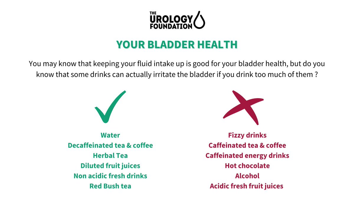 You may know that keeping your fluid intake up is good for your bladder health, but do you know that some drinks can actually irritate the bladder if you drink too much of them? #bladder #bladderhealth #urology #TUF #goodhydration