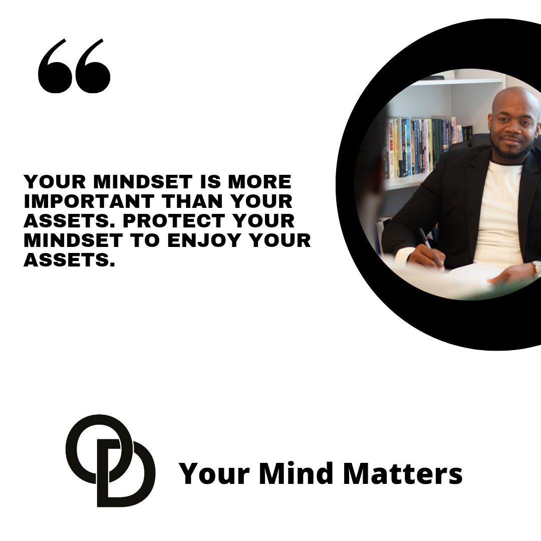 Protect your mindset from stress. As you pursue assets, ensure that you are prioritising you mental health. You're mental health is your greatest wealth.

#odtherapy #mentalhealth  #Speakblackman #mentalwealth
