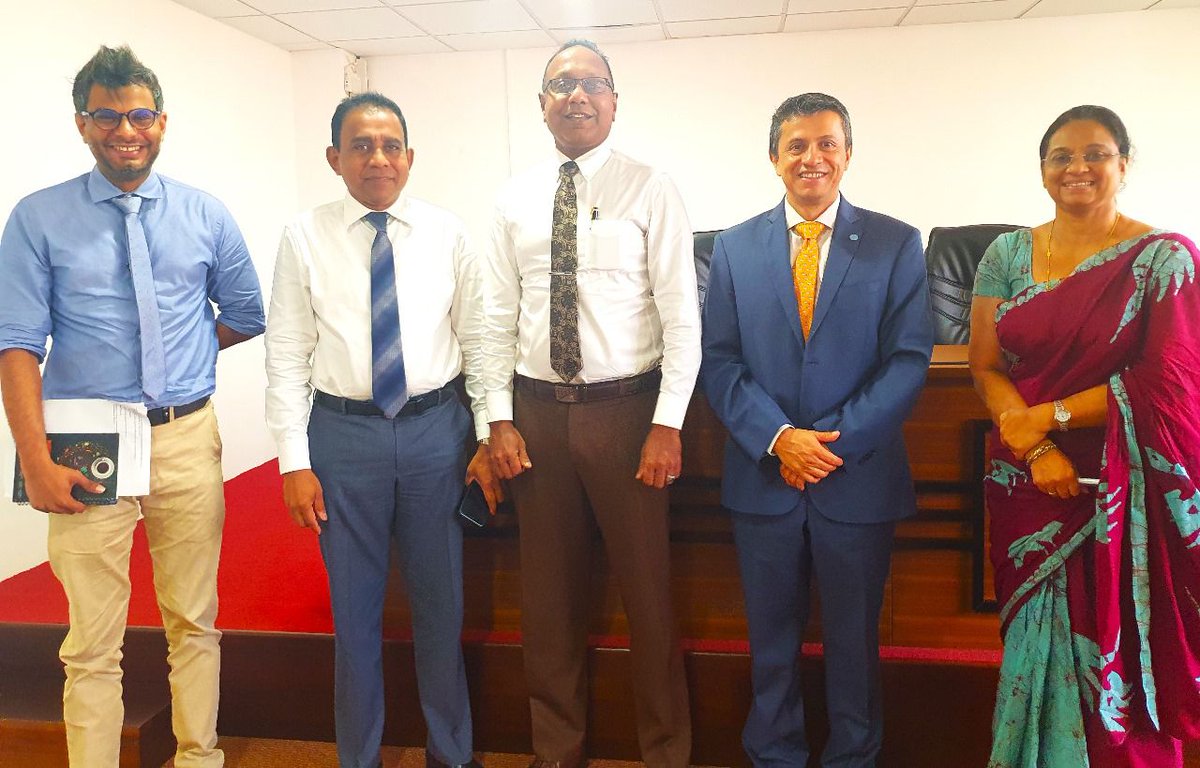 UNIDO_LK's tweet photo. NCE and @UNIDO_SL officials held a crucial meeting today with Sec. Min. of Trade & Commerce, and DG NIPO to discuss #srilanka accession to the Madrid Protocol. #TradeTalks #MadridProtocol #SriLankaTrade #TradeDevelopment #StrategicPartnerships #GlobalTrade #UNIDOsupport https://t.co/VEHVVQjbtk
