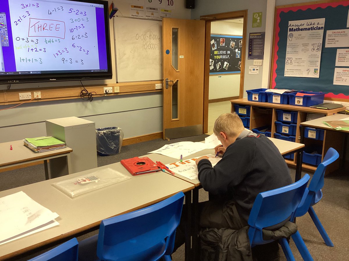 Year 8 creating posters about 3
#MathsWeekEngland