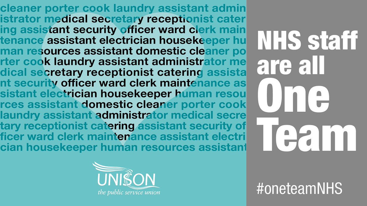 It takes a whole team to keep our NHS running. Today's One Team Day and we're celebrating the vital work of non-clinical support staff like 🛏️porters 🧹cleaners 🍽️catering 🧺laundry 🔐security 🛠️ maintenance ⌨️admin & clerical... and so many more! #OneTeamNHS