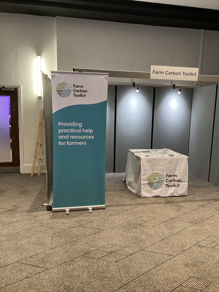 Busy start to the day at the AIC  Co ference for <a href="/FarmCO2Toolkit/">Farm Carbon Toolkit</a> , already spoken to people from across Europe. Looking forward to listening to the speakers in just a minute. Great line up including Sir Charles Godfray and Martin Scholten from Wageningen