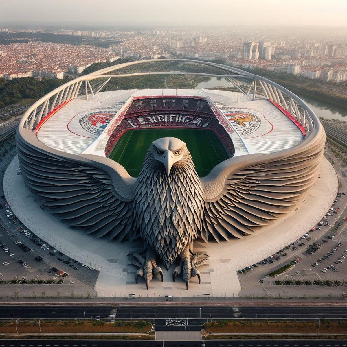 AlberrtoRM2's tweet photo. Los estadios de fútbol creados por la IA son una locura. https://t.co/G4Y3UgjSlW