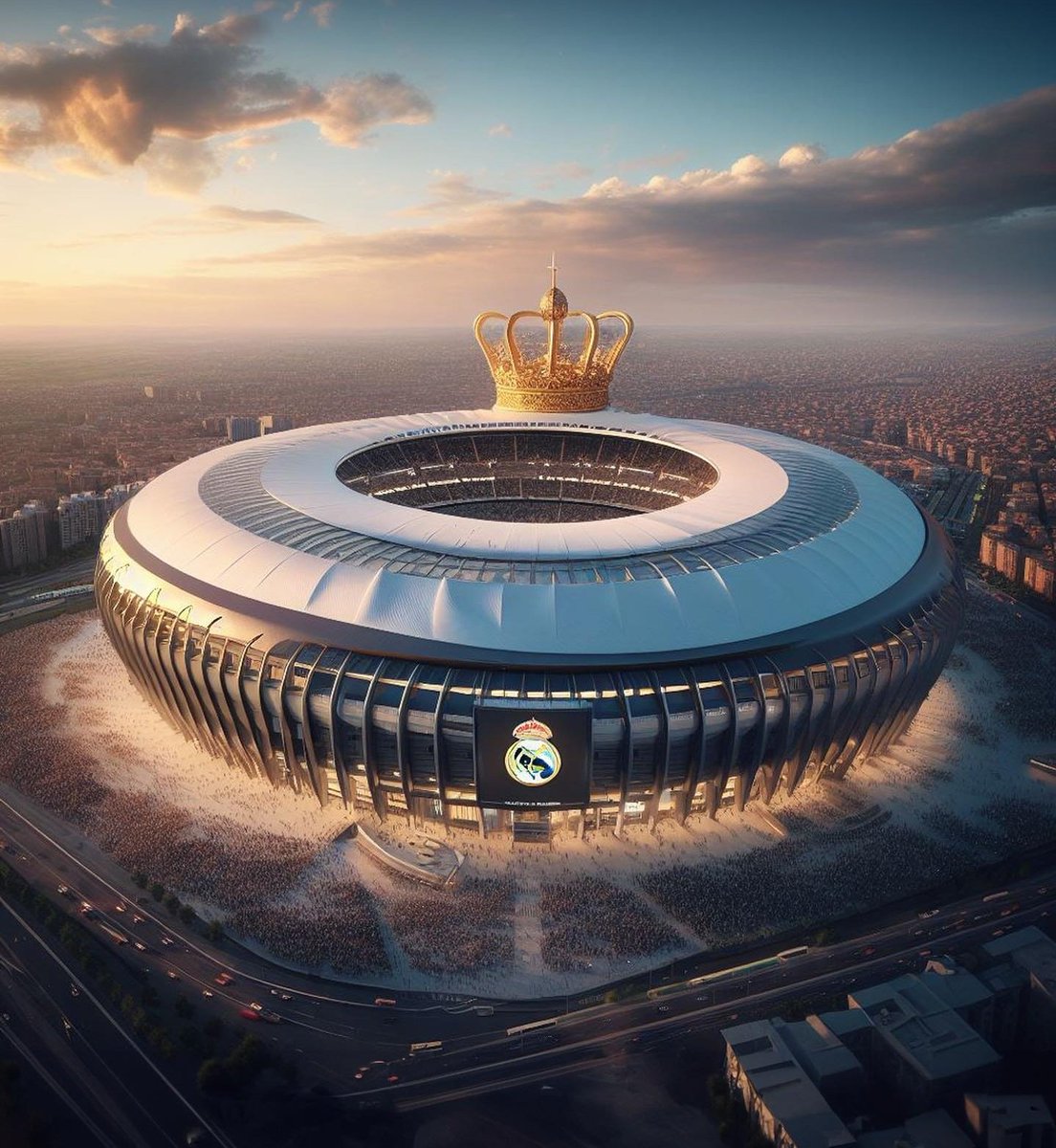 AlberrtoRM2's tweet photo. Los estadios de fútbol creados por la IA son una locura. https://t.co/G4Y3UgjSlW