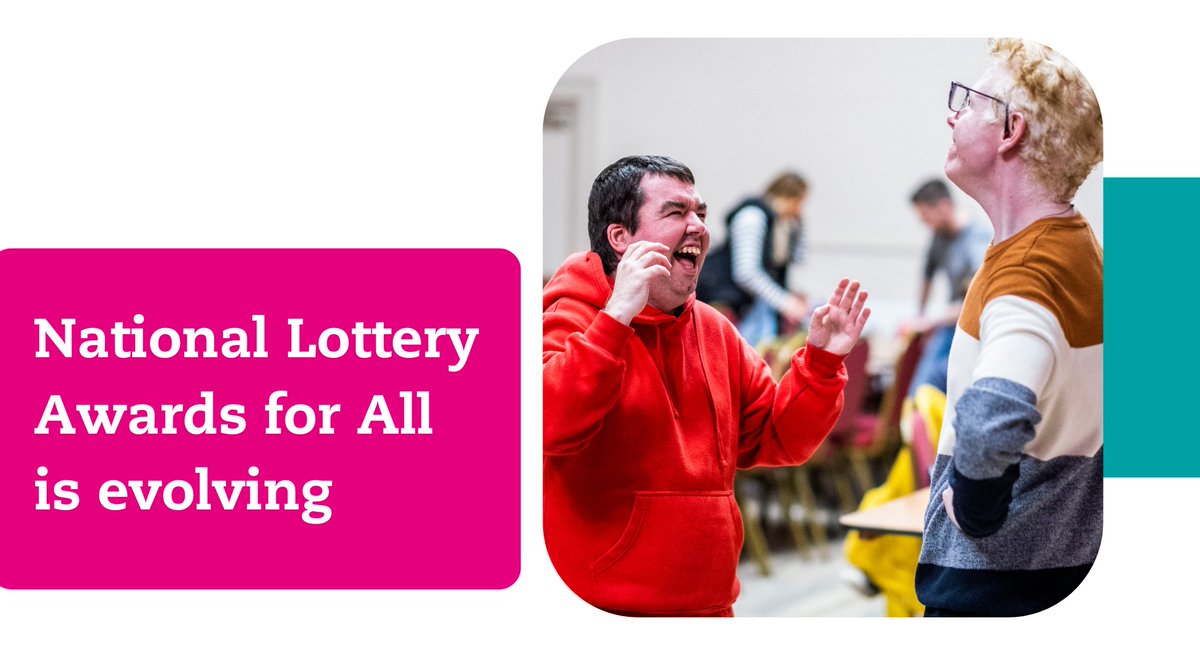 [1/3] 🧵 Today we’re delighted to share the news of the changes to our flagship funding programme, #NationalLottery Awards for All. These changes deliver the promise & ambition of our new UK wide strategy, #ItStartsWithCommunity Read about the changes: ow.ly/tnnm50Q7MRS