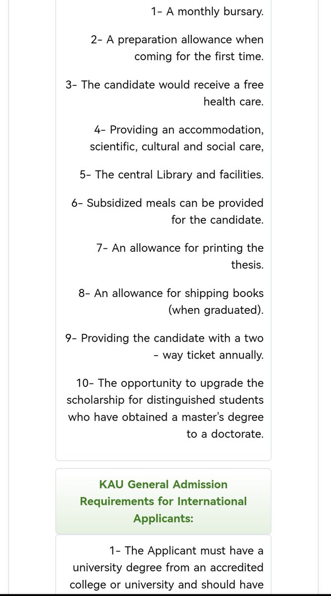 Cherrychristie2's tweet photo. NO STUDENT IN THESE 2 UNIVERSITIES PAYS TUITION OR HOUSING.
Japa FOR FREE!!

The Scholarship includes tuition Fees,  accommodation, monthly stipend, health insurance, and Relocation support.

School names are  KAU & KAUST and admission is still going on. 
KAU:https://t.co/S51TKuE2Sv?
KAIST:
https://t.co/WQtoW3gP8y