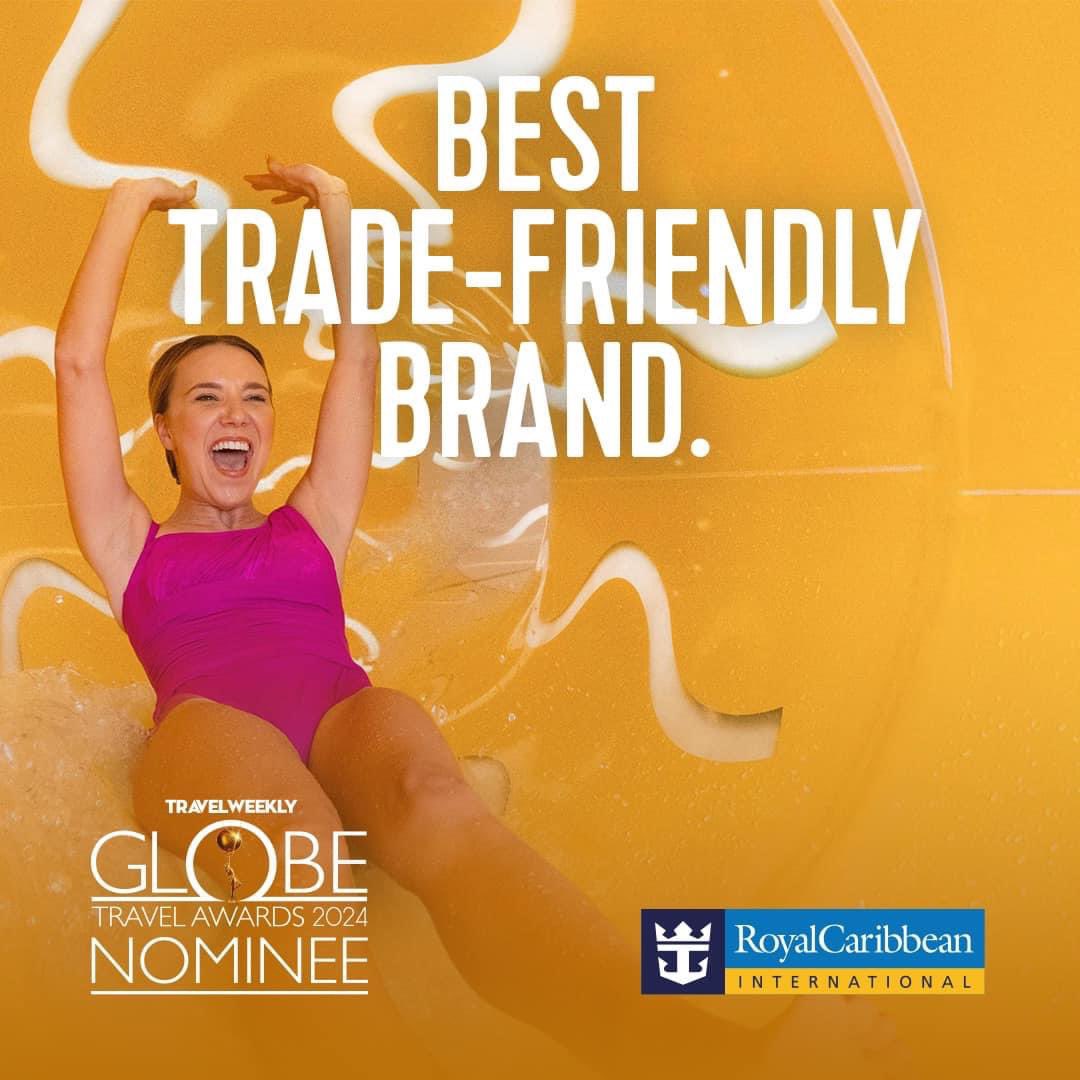 Chloe Palmer (@chloeroyaluk) on Twitter photo Another Big Royal Thank You! 🩷
We have been nominated for three amazing awards at the <a href="/travelweekly/">Travel Weekly</a> Globes 2024.
🛳️ Best Mainstream Cruise Company
🛳️ Best Trade Friendly Cruise Company
🛳️ Best Trade Sales Team
Your votes mean the world to us! 🏆
bit.ly/Globetravelawa… Another Big Royal Thank You! 🩷
We have been nominated for three amazing awards at the <a href="/travelweekly/">Travel Weekly</a> Globes 2024.
🛳️ Best Mainstream Cruise Company
🛳️ Best Trade Friendly Cruise Company
🛳️ Best Trade Sales Team
Your votes mean the world to us! 🏆
bit.ly/Globetravelawa…
