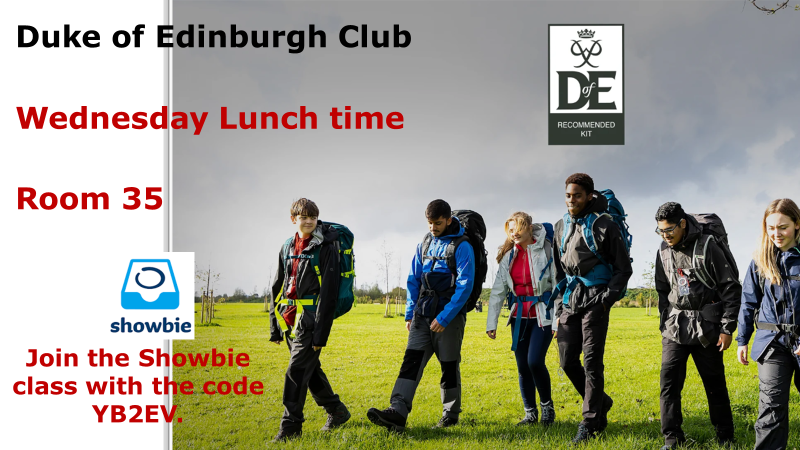 Duke of Edinburgh Club Wednesdays @DofE #potentialintoreality #dukeofedinburghaward #bronze #silver #characterdevelopment