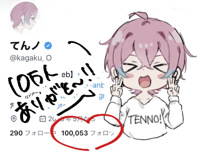 10万人!!ありがとうございます!!